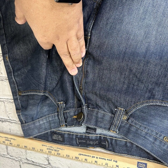 PD & C Denim Slim Straight Jeans Lof of 2 Mens 32x29 Blue 5-Pocket Dark Wash - Picture 8 of 14